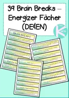 Vorschau - Spiele - Brain Breaks Energizer Deutsch & Englisch - Deckblatt