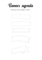 anteprima - Etichette / Segnalibri - Banner agenda da stampare e personalizzare - Pagina 1