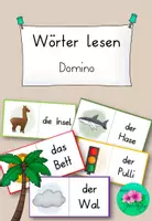 Vorschau - Spiele - 19 Erstlese Dominos Wörter - Buchstabeneinführung - Deckblatt