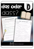 Vorschau - Arbeitsblätter - Das oder dass? Wortarten sicher anwenden - Deckblatt