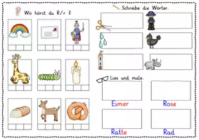 Vorschau - Arbeitsblätter - Buchstabeneinführung Rr - Seite 1