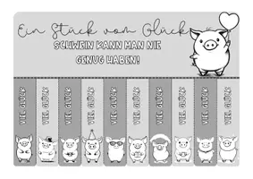 Vorschau - Mal- und Bastelvorlagen - Glück zum Mitnehmen: Ein Abreißposter/ Glück to go /Schwein gehabt - Seite 2
