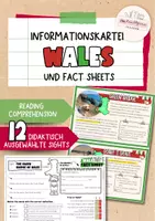 Vorschau - Stationenlernen - Wales | sights | activities | reading comprehension - Deckblatt