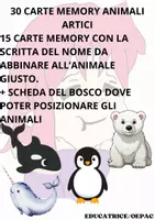anteprima - Flashcard - FLASH CARDS MEMORY ANIMALI ARTICI - Pagina di copertina