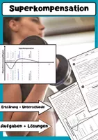 Vorschau - Arbeitsblätter - Superkompensation im Sport – Training, Regeneration, Leistungssteigerung - Deckblatt