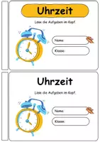 Vorschau - Arbeitsblätter - Uhrzeit Mini-Übungsheft (Zeit und Zeitspanne) - Seite 1