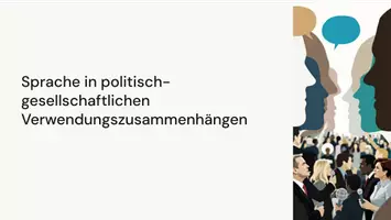 Vorschau - Präsentationen/Tafelbilder - Einführung - Sprache in Politik und Gesellschaft - Präsentation - Seite 1