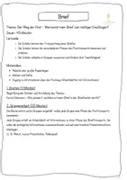 Vorschau - Stundenentwürfe - Der Weg der Post - zur Einheit Brief im Deutschunterricht - Seite 1