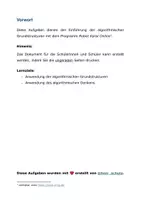 Vorschau - Arbeitsblätter - Übung: Komplexe Aufgaben mit Robot Karol (differenziert) - Seite 1