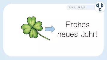 Vorschau - Präsentationen/Tafelbilder - Blitzlesen zum Neujahr! Buchstaben A M L I N E S T O R U - Seite 2