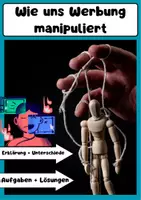 Vorschau - Arbeitsblätter - Wie uns Werbung manipuliert - Deckblatt