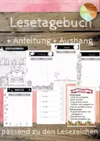 Vorschau - Arbeitsblätter - Lesetagebuch für die Lesezeit - Deckblatt