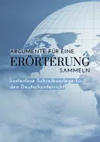 Vorschau - Arbeitsblätter - Argumente für eine Erörterung sammeln - Deckblatt