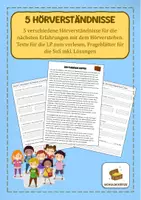 Vorschau - Unterrichtsreihen - Hörverstehen Erweiterung - 5 Hörverständnisse inkl. Lösung - Deckblatt
