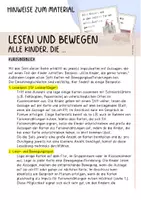 Vorschau - Aufgabenkarten - Bewegung und Lesen: Alle Kinder, die ... (Winter) - Seite 1