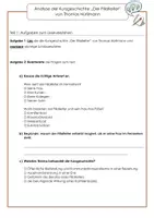 Vorschau - Arbeitsblätter - Kurzgeschichten - Seite 1