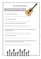 Vorschau - Arbeitsblätter - Wir erkunden die Gitarre - Deckblatt