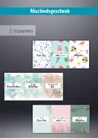 Vorschau - Mal- und Bastelvorlagen - Vorlagen für Merci-Schokolade - Abschiedsgeschenk, Danke - Seite 1