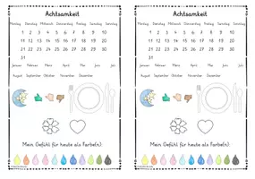 Vorschau - Anderer Materialtyp - Journaling für Klasse 1 und 2 - Dankbarkeit, Achtsamkeit und Reflexion - Seite 3