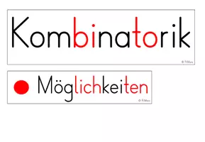 Vorschau - Poster - Wortspeicher zur Unterrichtsreihe "Kombinatorik" - Seite 1