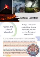 Vorschau - Spiele - Natural Disasters: Vocabulary, Speaking and Role Play (PowerPoint) - Deckblatt