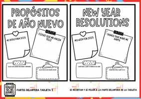 Vista previa - Unidades / Secuencias / Situaciones de Aprendizaje - Postales de própositos de Año Nuevo - página 3