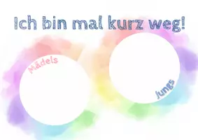 Vorschau - Anderer Materialtyp - Toilettenampel - Ich bin mal kurz weg! - Seite 1