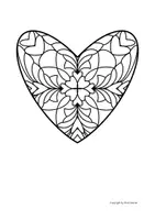 Vorschau - Mal- und Bastelvorlagen - Herz-Mandalas, Valentinstag, Muttertag, Vatertag - Seite 2