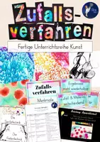 Vorschau - Stundenentwürfe - Zufallsverfahren im Kunstunterricht - Unterrichtsreihe Kunst Grundschule - Deckblatt