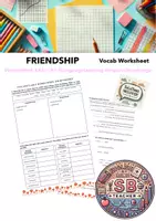 Vorschau - Arbeitsblätter - Friendship: Intermediate Vocab Exercises - Deckblatt