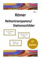 Vorschau - Stationenlernen - HSU: Römer/ Im alten Rom Reihentransparenz - Deckblatt