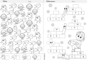 Vorschau - Arbeitsblätter - Wochenheft 1 Mathe (Zahlenraum 20) - Seite 2