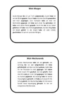 Vorschau - Arbeitsblätter - Zeitform Perfekt, kurze Geschichten, Verben - Seite 1