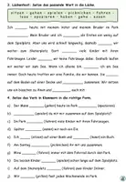 Vorschau - Arbeitsblätter - Übungen Verben "Im Park" DaZ / DaF / Deutsch - Seite 3