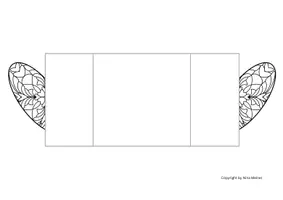 Vorschau - Mal- und Bastelvorlagen - Herz-Briefe, Mandala-Design, Geschenk, Muttertag, Vatertag - Seite 3