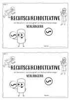 Vorschau - Arbeitsblätter - Rechtschreibheftchen Verlängern - Seite 1