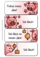 Vorschau - Glück und Neujahrsgruß Lesezeichen - Seite 2
