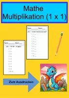 Vorschau - Arbeitsblätter - Multiplikation - die 1 er-Reihe - Deckblatt