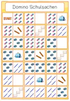 Vorschau - Spiele - FREEBIE Domino zum Thema Schulsachen - Seite 2