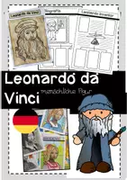 Vorschau - Unterrichtsreihen - Leonardo da Vinci, Kunstaktivitäten - Deckblatt
