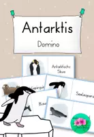 Vorschau - Spiele - Antarktis❄️ Domino - spielerisch lernen - Deckblatt
