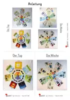 Vorschau - Unterrichtsreihen - Tageskreis und Wochenkreis – Legekreis zu Wochentagen und Tagesablauf | Sachunterricht, Grundschule, Förderschule, Sekundarstufe I, Klasse 2–6 | Montessori, Legestern, Tageszeit, Uhrzeit, kosmisch - Seite 3