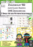 Vorschau - Stationenlernen - Addition im Zahlenraum 100 ohne Überschreitung – Mathematik - Spiele - 2. Klasse - Deckblatt