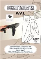 Vorschau - Mal- und Bastelvorlagen - Schnittmuster & Nähanleitung Wal - Deckblatt