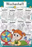 Vorschau - Arbeitsblätter - Wochenheft 1 (Freiarbeitsmaterial 1-4.Klasse) - Deckblatt
