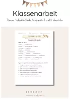 Vorschau - Klassenarbeiten - Materialpaket: Klassenarbeiten im Fach Deutsch inkl. Bewertungsbogen - Klasse 5 - 9 - Seite 1