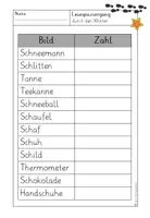 Vorschau - Arbeitsblätter - Lesespaziergang Winter (Kl. 1/2) - passend zu Flex und Flora - Seite 3