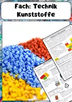 Vorschau - Arbeitsblätter - Kunststoffe Technik: Eigenschaften, Herstellung und Verwendung - Deckblatt