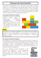 Vorschau - Arbeitsblätter - Kunststoffe Technik: Eigenschaften, Herstellung und Verwendung - Seite 1