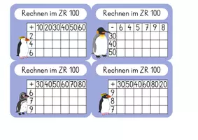 Vorschau - Aufgabenkarten - Rechengitter ZR 10 - 100 - Seite 2